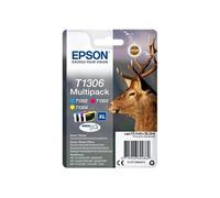 EPSON Multipack T1306 Cerf Cyan Magenta C13T13064012 Jaune G