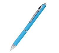stylo à bille 4-en-1 bleu | stylo et crayon | stylo multicolore multifonctionnel | 3 mines pour stylo en bleu, noir et rouge, et une mine de crayon à papier | inclus gomme à effacer