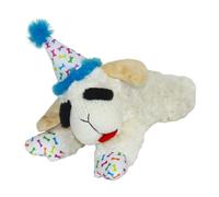 Multipet Lamb Chop Jouet pour Chien avec Chapeau d'anniversaire Bleu 26,7 cm