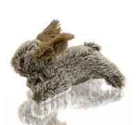 Multipet Thumperz Jouet couineur pour chien en forme de lapin en peluche pour chien Marron clair 15,2 cm