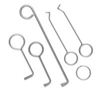 MULTIPICK Dietrich & Jeu de tournevis, 5 pièces, fabriqué en Allemagne, clé à panneton, universelle, ouvre les portes de chambre et serrures à barbe, outil d'ouverture, kit de crochetage, serrure à