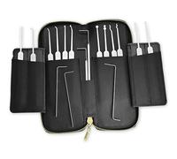 MULTIPICK ELITE Kit de Crochetage professionnel - [17 pièces avec étui en cuir] Made in Germany - Lockpicking set - Serrurier outils - Crocheteur Lock Picking - Lockpick pour serrure