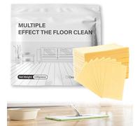 Multiple Effect The Floor Clean, Floor Cleaner Tablets for Hardwood Tile Laminate Floors, Quick Dissolving Mop Cleaner with Fresh Scent, (100 PCS, Floral scent) (Yellow)