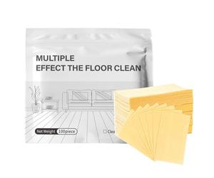 Multiple Effect The Floor Clean, Multi-Surface Floor Cleaning Tablets for Hardwood Tile Laminate Marble Floors (Yellow)