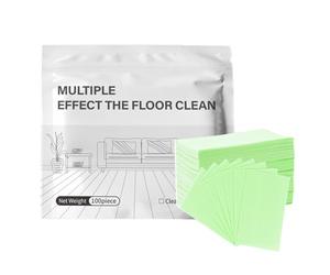 Multiple Effect The Floor Clean, Multi-Surface Floor Cleaning Tablets for Hardwood Tile Laminate Marble Floors (Green)