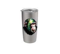 Multiple Exposure Chimpanzé Chimpanzés Gobelet isotherme en acier inoxydable double paroi