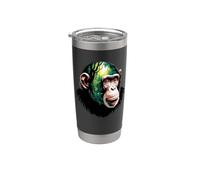 Multiple Exposure Chimpanzé Chimpanzés Gobelet isotherme en acier inoxydable double paroi