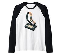 Multiple Exposure Lecteur de Cassette Musique Magnétophone Manche Raglan