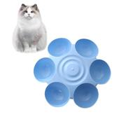 Multiple Pet Bowl - Non Slip Food Grade 6 Grids Pet Feeding Bow | Safe, Durable, Pétales Design Pet Bowl pour chats d'intérieur - Favorise une meilleure digestion pour plusieurs chats