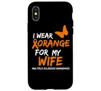 Multiple Sclerosis Awareness I Wear Orange for My Wife Coque pour iPhone X/XS