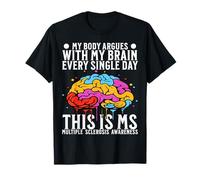 Multiple Sclerosis Awareness Warrior Apparel MS Awareness T-Shirt