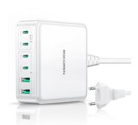 Multiple USB C Charger 270W Rocoren with GaN, USB C Charger 100W Multiple USB Socket for MacBook Air/Pro, iPhone 16/15/14, iPad, Galaxy, Steam Deck, Acer