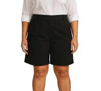 MULTIPLES Bermuda Tailleur Élégant à Taille Haute, Coupe Droite avec Passants, Fabriqué en France, Beige (FR/ES, Numérique, 40, Taille Normale, Taille Normale, Noir)