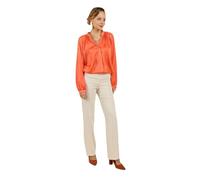 MULTIPLES Pantalon Beige Coupe Droite Uni - Élégance et Confort, Grande Taille Disponible, Fabriqué en France