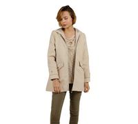 MULTIPLES Veste caban avec capuche, Fabrication française (FR/ES, Numérique, 46, Taille normale, Taille normale, Beige)