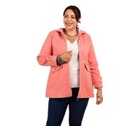 MULTIPLES Veste caban avec capuche, Fabrication française (FR/ES, Numérique, 50, Taille normale, Taille normale, Corail)