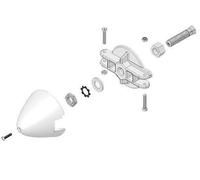 Multiplex/Hitec RC Pilote F.Motorw. 4mm, Support de Pale U.Spinner 54mm pour