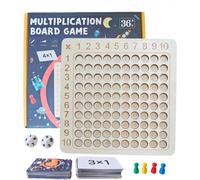 Multiplication Chart,Multiplication Table,Wooden Montessori Math Board Game for Kids Age 3-5 Years 5-7 Years 6-8 Years Multiplication Table Memorization