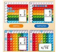 Multiplication des Cartes Mathématiques,Cartes Flash Mathématiques Maternelle, Jeux de Cartes numériques pour, avec Jeu de Cartes de Multiplication Fidget Board Division pour Les âgés de 4 à 8 Ans