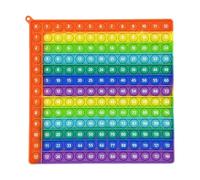 Multiplication Pop It Anti Stress Toy Table de Multiplication Educative Jouet Sensoriel pour Enfants Et Élèves Jeu Mathématique
