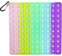 Multiplication Pop It Number Jeu De Table Fidget Math Jouet pour Les Enseignants élève, Stress Soulager L’Apprentissage Jeu Jouet pour Créer des Types De Mathématiques Manipulatrices