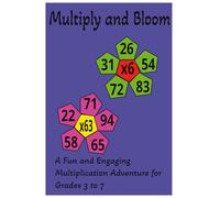 Multiply and Bloom: A Fun and Engaging Multiplication Adventure for Grades 3 to 7: Skill Building / Math Flowers / Mental Math / Factors / Word Problems / Color by Number