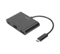 USB Type-C HDMI Multiport Adapter 4K@30Hz 1x HDMI, 1x USB-C Port (PD), 1x USB 3.0