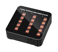 Multiport Charger Hub 100-240 V 60/50Hz 2 x 5 V = 2,4 A, 4 x 5 V = 2,1 a, 4 X = 1 A Station de charge rapide USB, Socket Smart Home Office Car de bureau