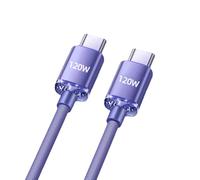 Multiport USB C - Splitter de charge bidirectionnel, fil Braidad Durablle | Câble d'extension de charge rapide, adaptateur de puissance compacte, cordon de connecteur universel, accessoire de synthèse