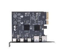 Multiports PCIExpress vers USB3.0 Carte d'extension pour PC de bureau 5 ports haute vitesse 10 Gbit/s Insertion PCIe facile