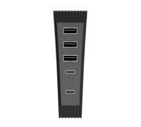 Multiports USB Extension Gaming Dock Hub Adaptateur Convient pour Manette de Charge Haute Vitesse Slim avec Ventilateur de Refroidissement