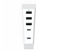 Multiports USB Extension Gaming Dock Hub Adaptateur Convient pour Manette de Charge Haute Vitesse Slim avec Ventilateur de Refroidissement