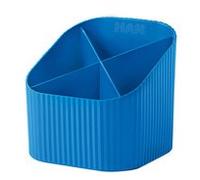 Multipot à crayons Re-X-LOOP, plastique éco, bleu