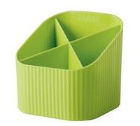 Multipot à crayons Re-X-LOOP, plastique éco, citron vert