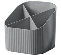 Multipot à crayons Re-X-LOOP, plastique éco, gris foncé