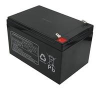 MULTIPOWER Batterie au plomb MP12-12 12 V 12 000 mAh avec connecteurs de 4,8 mm