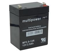Multipower Batterie au plomb MP2.9-12 12,0 V 2,9 Ah avec connecteurs de 4,8 mm