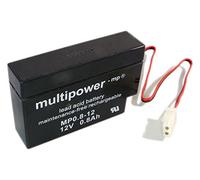 Multipower Batterie plomb-gel AGM MP0.8-12 AMP Steck 12 V 0,8 Ah NP0.8-12 HPS-1208 HPS1208 AMP Hagen Drysafe 348350