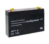 Multipower gel de plomb Batterie MP 7-6 6V / 7000 mAh