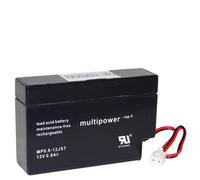 Multipower mp0.8 Fleece Technology Batterie au plomb 12JST compatible JST 12 V 800 mAh