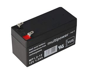 Multipower MP1.2-12 Blei Akku, 4,8mm Faston Stecker