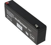 Multipower MP2.3-12 Batterie au plomb, connecteur Faston 4,8mm, anciennement Multipower MP2,2-12