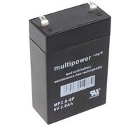 Multipower MP2.8-6 Accu PB plomb, 6V 2800mAh, connexion 4,8mm, MP2.8-6P