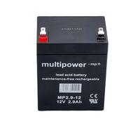 Multipower MP2.9-12 Batterie au Plomb 12 Volt, 2900mAh