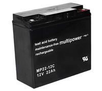 Multipower MP22-12C Batterie au Plomb-Acide, 22Ah