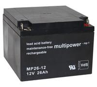 Multipower MP26-12 Batterie au plomb PB 12Volt 26Ah avec raccord à vis M5
