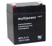 Multipower MP4.5-12 Batterie au plomb 12 volts avec connecteur Faston 4,8mm