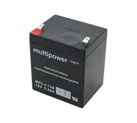 Multipower MP5.4-12B 12V 5,4Ah 6,3mm Faston Batterie plomb AGM Batterie plomb gel
