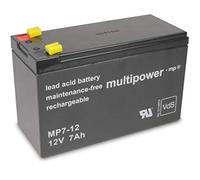 Multipower MP7-12 batterie au plomb 12V 7.0Ah/20Hr 15x10x6,5cm wiederaufladbare Batterie