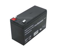 Multipower MP7-12B 12V 7Ah 6,3mm Faston Batterie plomb AGM Batterie plomb gel